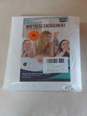 Utopia Essentials Waterproof Mattress Encasement - White Twin